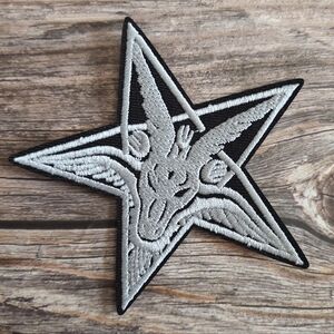 Satan Goat Star Goth Occult Devil Witchy Embroidered Patch